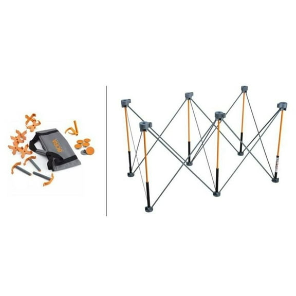 Bora Portamate 30In X 24In X 48In Steel Centipede Work Support Sawhorse With Bonus Accessories