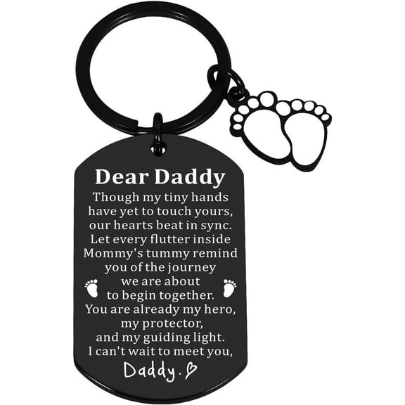 Pregnancy Announcement Gifts for Expectant Dads New Dads, First Fathers Day Keychain Gifts for New Dad, Gifts for First Time Dad New Dad to Be Gifts from Wife Father to Be Gifts Birthday Baby Shower