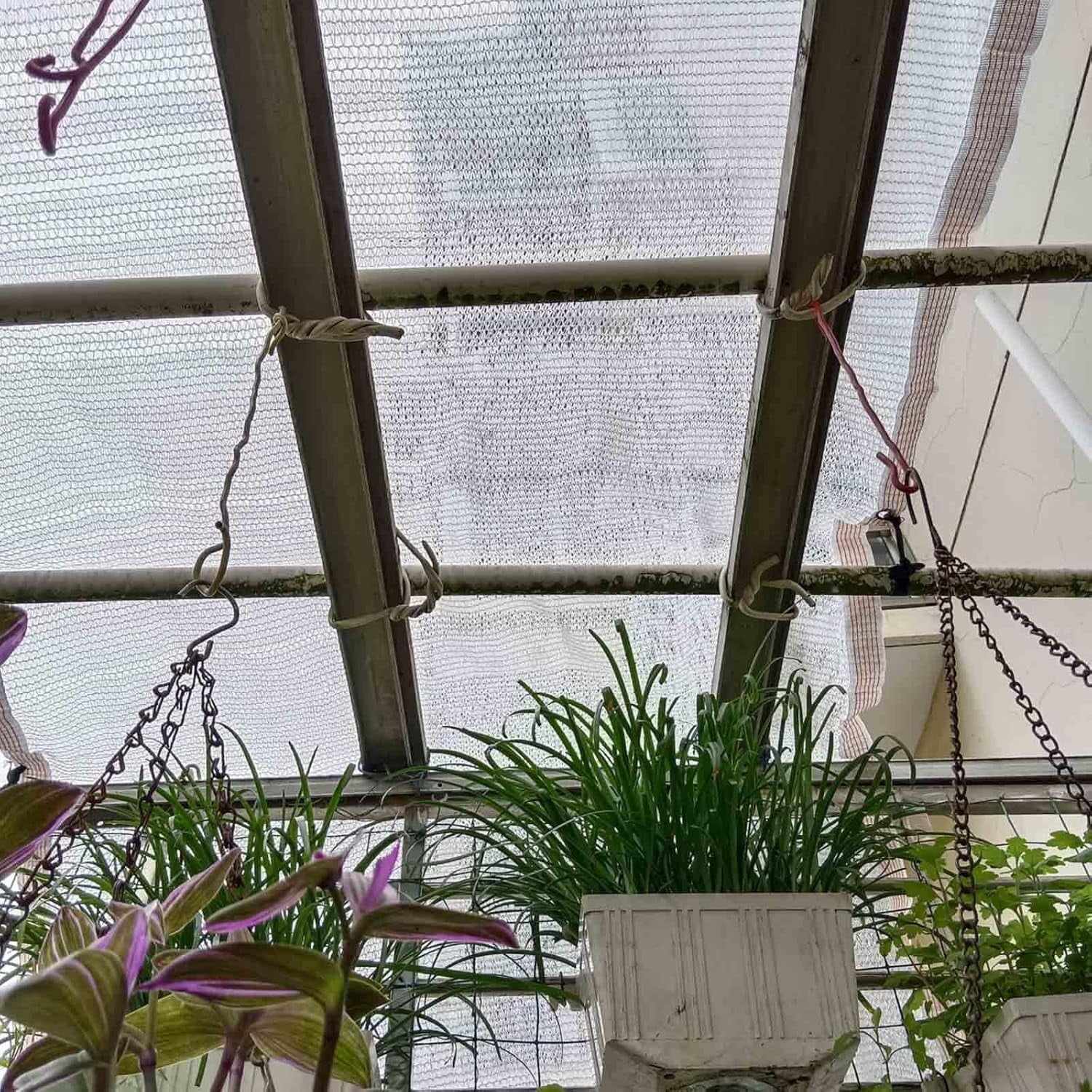 White Shade Cloth Garden Net Greenhouse Plants Outdoor Sun Mesh Screen Cover Patio Balcony Chicken Coops 55% Sunblock