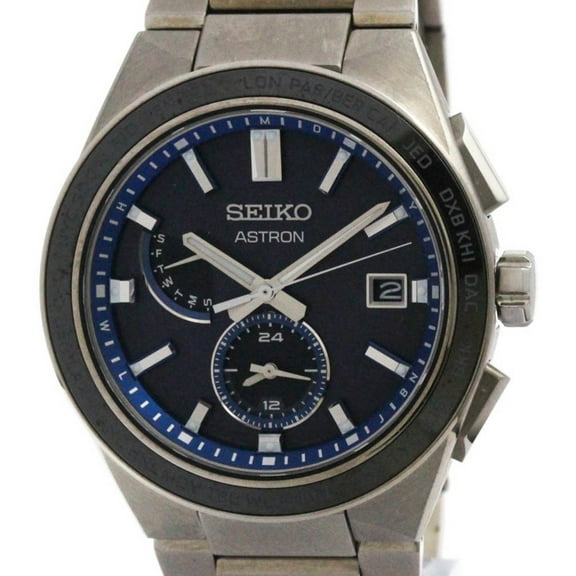 Pre-Owned SEIKO Astron Nexter Titanium Solar Mens Watch 8B63-0BD0