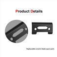thumbnail image 5 of 24 Pcs Ceramic Blade Ceramic Replacement Cutter ,28 Teeth Ceramic Clipper Blade Replacement Cutter 2-Hole Clipper,Black,24 x Ceramic blade 12 x Box,black, 5 of 5