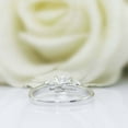thumbnail image 6 of HeartsAndYou 3ct Round Cut Moissanite Solitaire with Accents Trilogy Ring 18k White Gold over Silver, 6 of 9