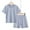 Blue, variant on OGLCCG Boys Pajamas Set Cotton Soft Short Sleeve Sleepwear Shirt and Shorts 2 Piece Solid Color Summer Kids Pjs Loungewear Sets 3-15 Years
