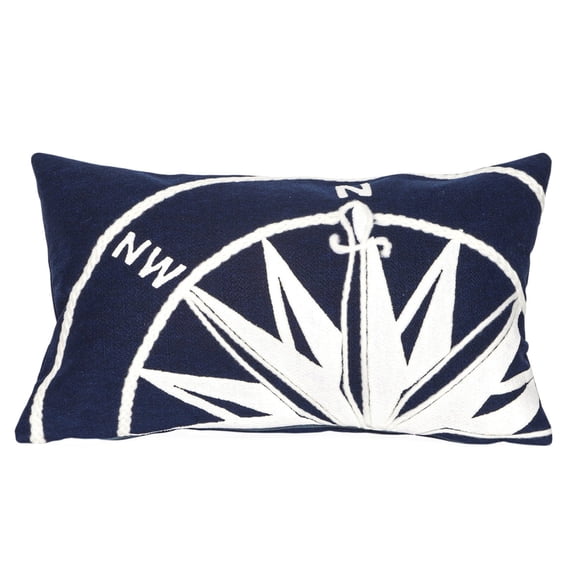 Visions II Liora Manne Compass Indoor/Outdoor Pillow