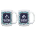 thumbnail image 1 of ThisWear Funny Nanny Mugs Keep Calm Nanny Will Take Care of It 2 Pack 15oz Coffee Mugs Paisley, 1 of 4