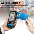 thumbnail image 4 of Zipper Wallet Case for Apple iPhone 13 Mini (Not 13), PU Leather [Card Holder Slot Handbag] with Adjustable Kickstand Flip Phone Cover for Apple iPhone 13 Mini Black, 4 of 14