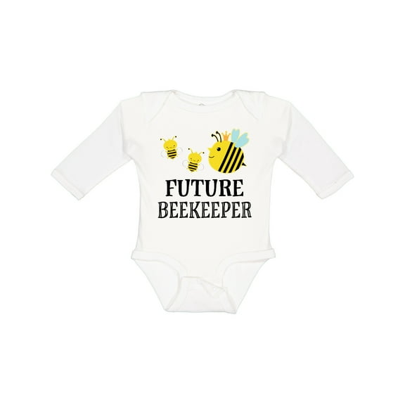 Inktastic Future Beekeeper Honey Bee Boys or Girls Long Sleeve Baby Bodysuit