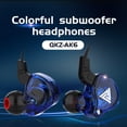 thumbnail image 2 of Audífonos estéreo de bajo QKZ AK6 de 3,5 mm, audífonos dinámicos, enchufe para audífonos, azul, 2 of 9