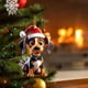 thumbnail image 1 of Adorno colgante de Navidad para perro - Pequeña mochila acrílica para coche y decoración para árbol, casa, pared, regalos, 1 of 6