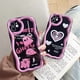 thumbnail image 3 of Carcasa Compatible Para iPhone XR 14 13 11 12 Pro Max 8 7 6 6s Plus SE 2020 XS Ins Fashion Heart Little Demon Illustration Funda Creativa De Protección Suave Cubierta Trasera, 3 of 4