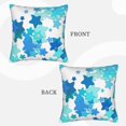 thumbnail image 4 of LNWH Blue Star Geometry Throw Pillow Covers, Square Soft Linen Decorative Pillow Cases, 16"x16", 4 of 8