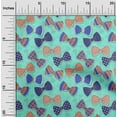thumbnail image 2 of oneOone Silk Tabby Turquoise Green Fabric Kids Bow Tie Sewing Fabric By The Yard Printed Diy Clothing Sewing Supplies 42 Inch Wide, 2 of 4