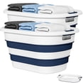 thumbnail image 1 of Set de 2 Cestos para Ropa OOAMBB Plegables de 43L Azul, 1 of 7