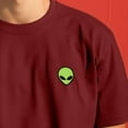thumbnail image 5 of Dalix Alien Heavyweight Soft Tee Short Sleeve Cotton Shirt Mens in Brick Red M Medium, 5 of 5