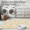 thumbnail image 5 of ODIKA 6'x9' Machine Washable Non-Slip Area Rug, Scroll Design Slip Resistant for Easy Maintenance High Traffic Rug, Beige, 468860, 5 of 5