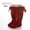 Red, variant on Puawkoer Kids Girls Tights Cotton Kids No Shoe Socks Cable Knit Footed Pantyhose Girls Toe Socks Baby Stockings Toddler Leggings