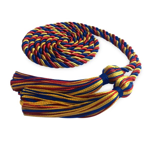 Endea Graduation Single Graduation Honor Cord Royal Blue/Red/Gold