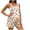 Beige, variant on Maternity Overalls Cream Corduroy Shortalls for Maternity Print Button Ruched Romper Pregnancy Short Casual Loose Comfortable Maternity Jumpsuits for Beige L