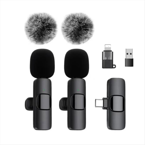 Micrófono Inalámbrico Plug-And-Play K9 para Grabación de Video, Entrevistas y Reducción de Ruido Mini Micrófono Inalámbrico