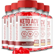 (5 Pack) Ketokandies Keto ACV Gummies - Apple Cider Vinegar Supplement for Weight Loss - Energy & Focus Boosting Dietary Supplements for Weight Management & Metabolism - Fat Burn - 300 Gummies