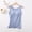Blue, variant on Soft Stretch Camisole with Pads Women Sleeveless Tops Adjustable Straps Breathable Light Shirts for Daily Casual Gym Travel Wear Soft Loungewear Padded Tank (Blue,S)