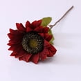 thumbnail image 2 of Ramo de flores artificiales Naiovety 7 Uds girasoles Rojo decoración jardín hogar, 2 of 6