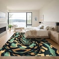 thumbnail image 3 of ODIKA 4'x6' Machine Washable Non-Slip Area Rug, Geometric Green High Traffic Rug, Green, 982631, 3 of 7