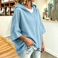 thumbnail image 6 of GaThRRgYP Waterproof Windbreaker Jacket Women Women'S Fall/Winter Solid-Color Hooded Mid-Length Sleeve Sports Sweatshirt, 6 of 7