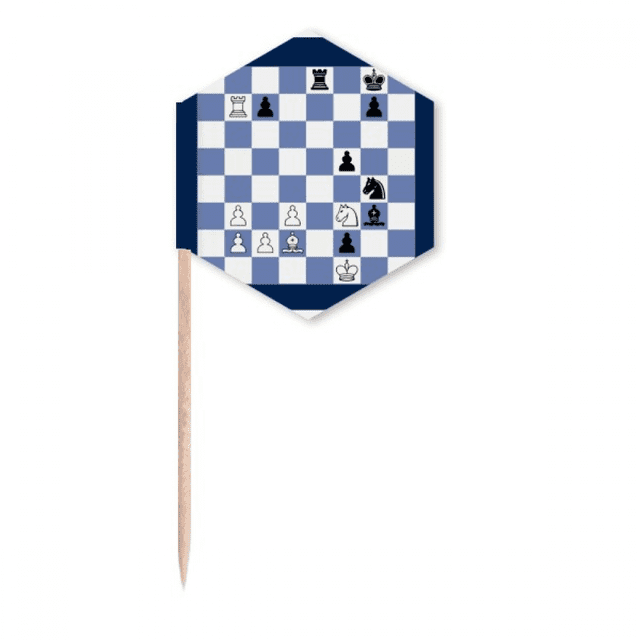 Tactique de Composition Internationale d'Échecs Cure-Dents Drapeaux Pics à Cupcakes Célébration de Fête