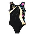 thumbnail image 6 of Sinleey Gymnastics Leotards for Girls Sleeveless One-piece Ballet Dancing Athletic Leotards with Yellow 14, 6 of 7