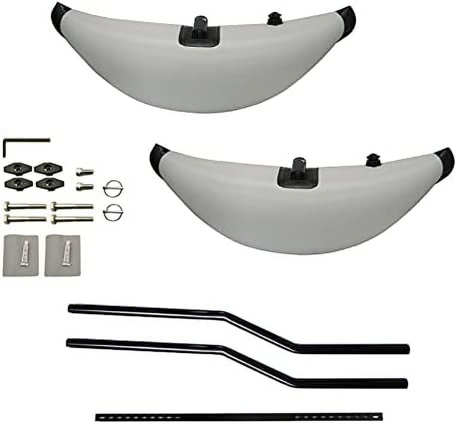Inflatable Canoe Kayak Outrigger Stabilizer Kit, PVC Fishing Boat Standing Water Stabilizers 2 Person Kayak Accessories (Inflatable Stabilizer Kit)