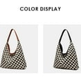 thumbnail image 5 of Sdmnsg-T Slouchy Shoulder Bag Checkered Y2K Hobo Tote Bag for Women Vintage Checkerboard Large Capacity Crossbody Purse Casual Retro, 5 of 8