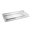 American Atelier Silver Mirror Vanity Jewelry Tray With Handles