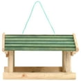 thumbnail image 2 of vidaXL Solid Fir Wood Bird Feeder, Brown, 2 of 6