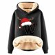 thumbnail image 1 of WILLBEST Sudadera Navideña para Mujer, con Estampado de Letras Navideñas, de Lana Gruesa, Cálida para El Invierno Grande, 1 of 4