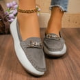 thumbnail image 4 of Dakaela Casual Slip on Shoes for Women Driving Walking Dress Loafers Round Toe Ballet Nurse Shoes, 4 of 7