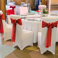 thumbnail image 2 of Y YUNHSOM Satin Chair Sashes Ties Universal Ribbon Knots Bows for Party Wedding Reception Ceremony, 2 of 8