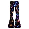 thumbnail image 4 of Girls Halloween Funny Printed Flared Pants For Toddlers Kids Cute Bootcut Leggings Soft Stretchy, 4 of 4