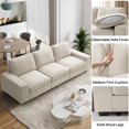 thumbnail image 4 of Harkawon 100' Contemporary Chenille Modular Sectional Sofa Couch with Storage and USB Port, Beige, 4 of 5