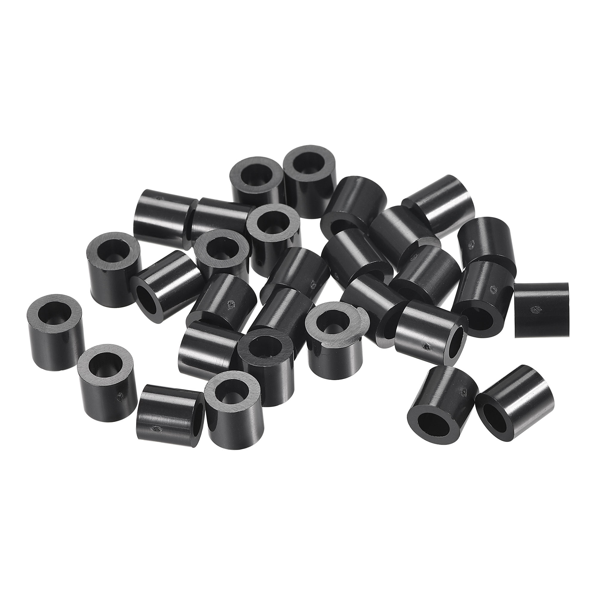 uxcell Nylon Round Spacer Washer 4.2mm ID 7mm OD 8mm Height for M4 Screws Black 100Pcs 
