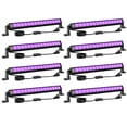 thumbnail image 1 of Barra de luz LED negra Lamvip 42 W, 8 piezas con cable e interruptor de 5 pies, 1 of 7