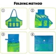 thumbnail image 4 of Bolsa de juguetes de playa para niños Bolsa de malla de playa verde, Bolsa de almacenamiento de juguetes de playa, Bolsa de playa de juguetes para niños, Bolsa de juguetes de playa, Red de playa para nadar Viajes en la playa (1 pieza) ER, 4 of 5