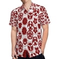 thumbnail image 4 of High Quality Hawaiian Shirts for Men Short Sleeve Aloha Beach Shirt Floral Summer Casual Button Down Shirts Blouses RSOXDZ, 4 of 7