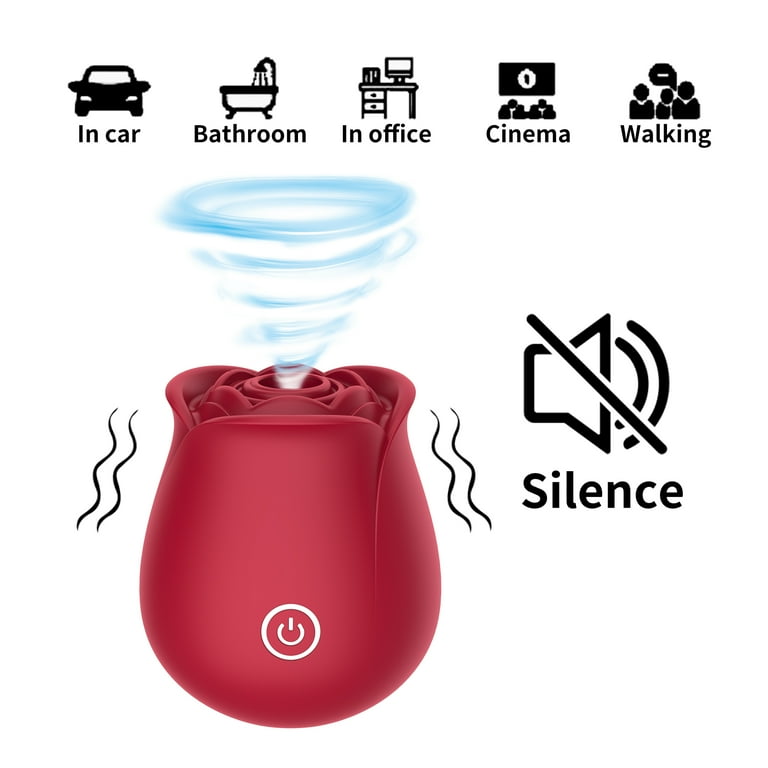 OCTMOM Rose Toys Rose Sex Toys Vibrators for Women G Spot Vibrator Partner  Toys for Adult Pleasure Stimulator, Red