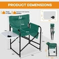 thumbnail image 3 of ABORON Oversized Directors Chair with Side Table, Heated Camping Chair Outdoor Portable Heating Folding Chair, Heavy Duty Camping Chair with Pocket for Lawn, Sports - 2Pack(Power Bank not Included), 3 of 8