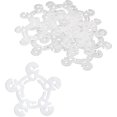 thumbnail image 1 of ECOMAID 60Pcs Balloon Clips for Balloon Arch Bracket Buckle, Balloon Arch, Flower Shape Balloon Clips Holders for Wedding Event Birthday Party, 1 of 7