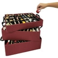 thumbnail image 7 of Slim Ornament Storage Box with Adjustable Acid-Free Dividers, Holds 120 Ornaments (SB-40061-VT), 7 of 7