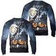 thumbnail image 3 of Happy Halloween English Setter Witch Pumpkins Bats All Over Print 3D Sweatshirt Unisex Merch Dog Lover - 13012, 3 of 6