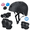 Black, variant on Tripumer Youth Bike Helmets 9-15 Ages with Knee and Elbow Pads Wrist Guards Scooter Boys Girls Bicycle Cycling Adjustable Helmets Black