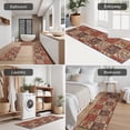 thumbnail image 5 of Red Boho Ethnic Floral Patchwork Pattern Kitchen Rugs Sets Of 3,Kitchen Runner Rugs Non Skid Washable,Decorative Kitchen Floor Mats for Kitchen,Sink,Laundry,17"x30"+ 17"x47" + 17"x59", 5 of 6